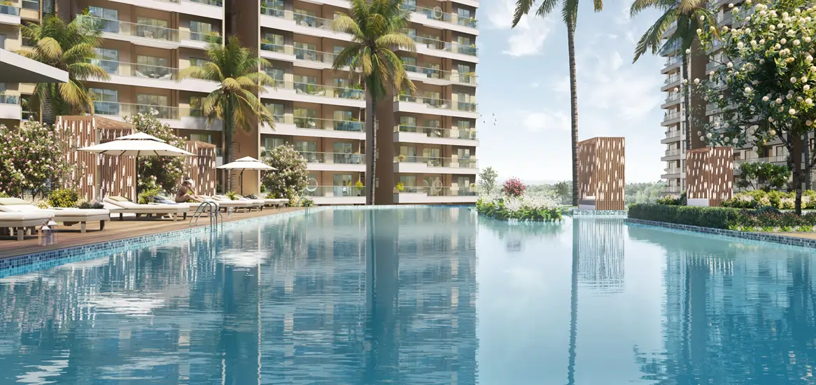 Prestige Evergreen Luxury Swimming Pool Lounge Area