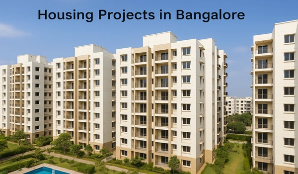 Housing projects in Bangalore showcasing modern residential apartments and real estate developments
