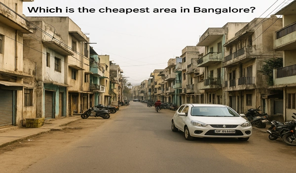 Which is the cheapest area in Bangalore?