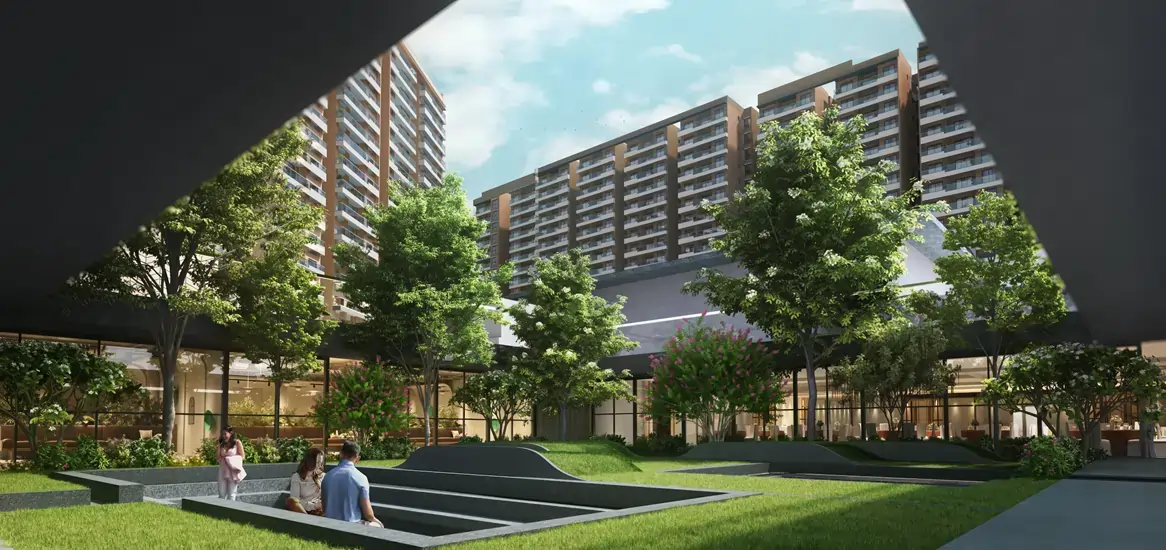 Prestige Evergreen Central Courtyard Community Spaces Bengaluru