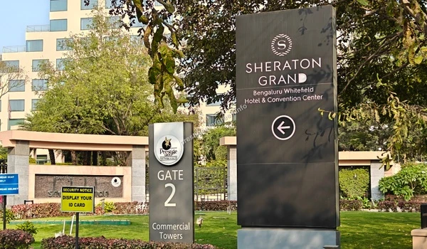 Entrance view of the Commercial Towers second gate next to Sheraton Grand near Prestige Evergreen