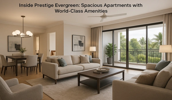 Inside Prestige Evergreen showcasing spacious apartments with modern design and world-class amenities