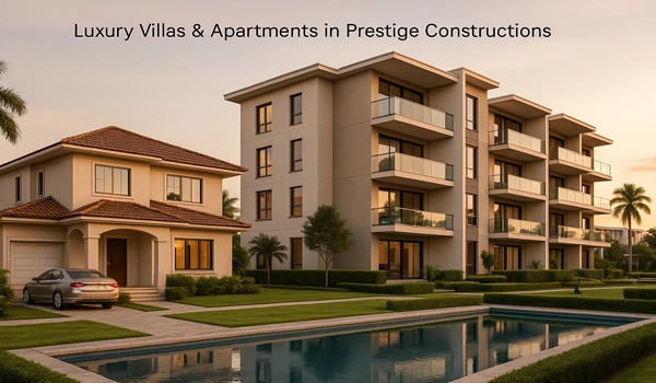 Luxury villas and premium apartments by Prestige Constructions with modern amenities