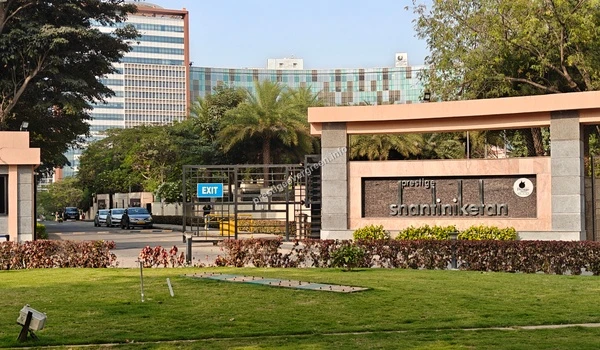 Main entrance gate view of Prestige Shantiniketan Tech Park located near Prestige Evergreen