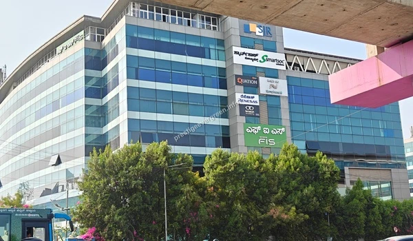 SJR Group and FIS Solutions building highlighting the commercial infrastructure near Prestige Evergreen