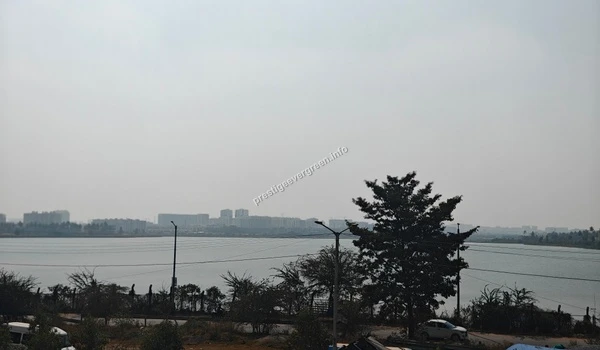 Wide perspective of the shimmering Varthur Lake horizon highlighting the natural beauty and prime location of Prestige Evergreen