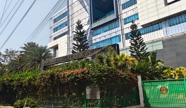 The landscaped entrance of Xylem Business Park, a key employment landmark in the vicinity of Prestige Evergreen