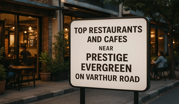 Top Restaurants and Cafes near Prestige Evergreen on Varthur Road