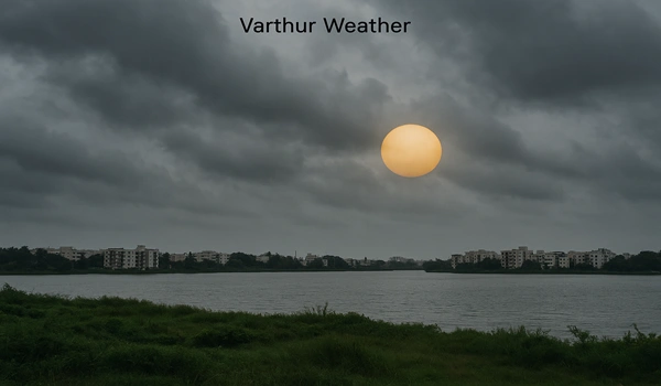 Current weather conditions in Varthur, Bangalore including temperature, humidity, and forecast updates