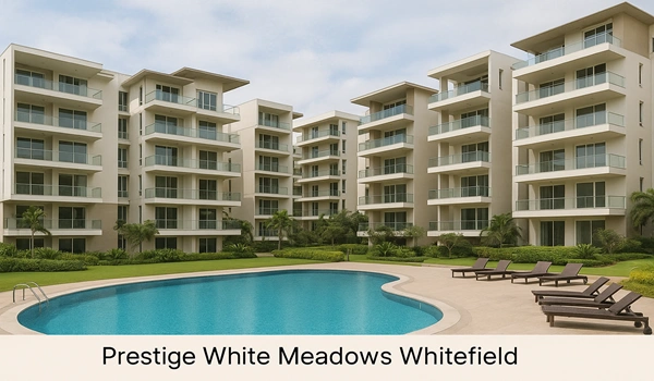 Prestige White Meadows Whitefield residential project featuring modern apartments, green landscapes, and premium amenities in Whitefield, Bangalore