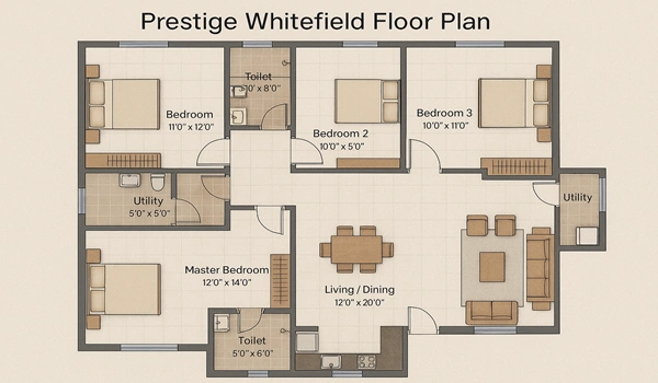 Prestige Whitefield Floor Plan
