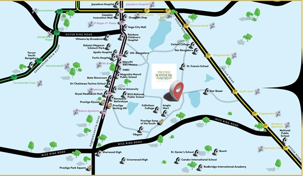 Prestige Akshayanagar Location
