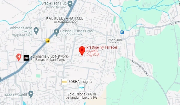 Prestige Ivy Terraces Location